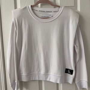 Calvin Klein Jeans Off-White Crewneck Sweatshirt